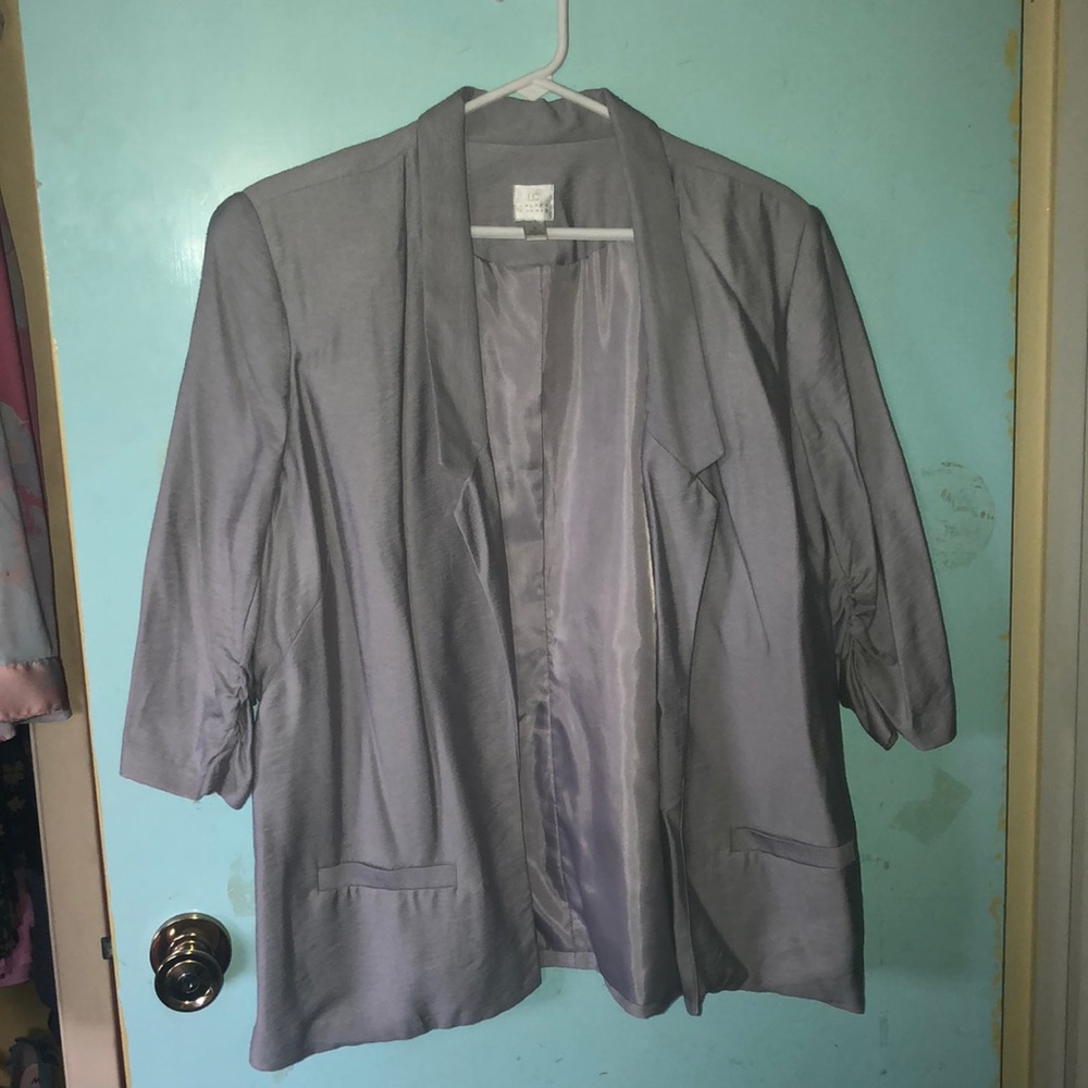 Light grey linen blazer